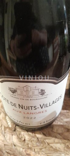 Burgundsko Côte de nuits villages Aux Langres 2022