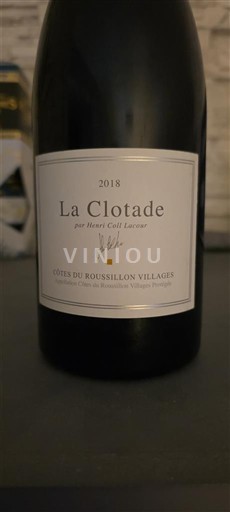 Roussillon Côtes du Roussillon Villages La Clotade 2018