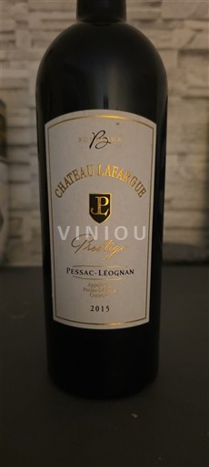 Bordeaux Pessac-Léognan Château Lafargue Prestige 2015
