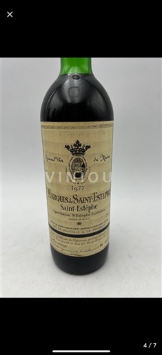 Burdeos Saint-Estèphe Marquis de Saint-Estèphe 1977