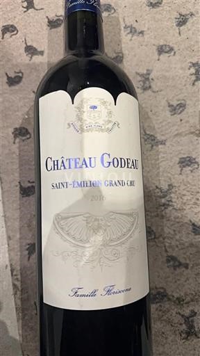 Bordeaux Saint-Émilion Grand Cru Grand Cru Château Godeau 2016