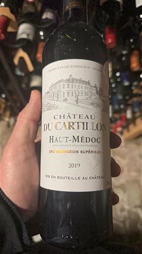 Bordeaux Haut-Médoc Cru Bourgeois Supérieur Château Cartillon 2019