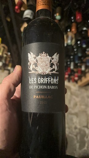 Bordeaux Pauillac Pichon Baron Les Griffons 2015