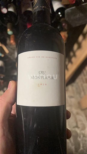 Bordeaux Bordeaux Supérieur Cru Monplaisir 2020