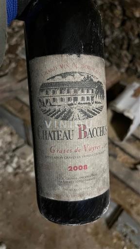Bordeaux Graves-de-Vayres Château Bacchus 2008