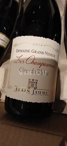 Valle del Rodano Côtes-du-Rhône Domaine Grand Veneur Les Champauvins 2016