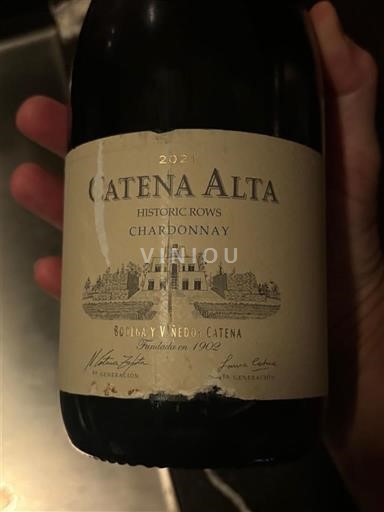Mendoza Bodega y Viñedos Catena Catena Alta Historic Rows 2021