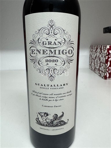 Mendoza Non specificato Gran Enemigo Gualtallary Single Vineyard 2020