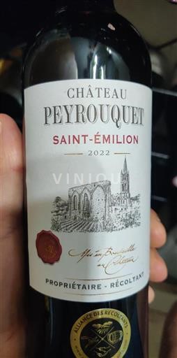 Bordeaux Saint-Émilion Château Peyrouquet 2022