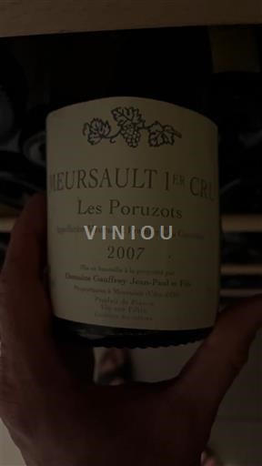 Borgogna Meursault Premier Cru Domaine Gauffroy Jean-Paul et Fils Les Poruzots 2007