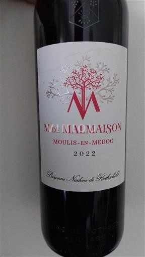 Bordeaux Moulis-en-Médoc Château Malmaison M de Malmaison 2022