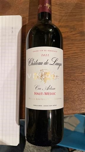 Bordeaux Haut-Médoc Château Lauga Cru artisan 2022