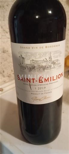 Bordeaux Saint-Émilion Maison Bouey  2019