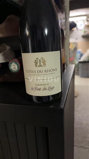 Rhônen laakso Côtes-du-rhône La Font du Loup Signature 2021