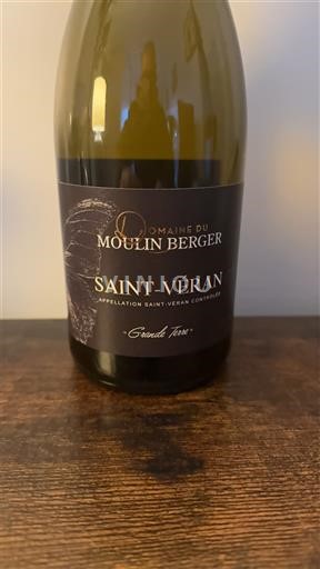 Burgundi Saint-Véran Domaine Moulin Berger Grande Terre 2023