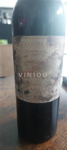 Bordéus Margaux Grand Cru Château Margaux 1961