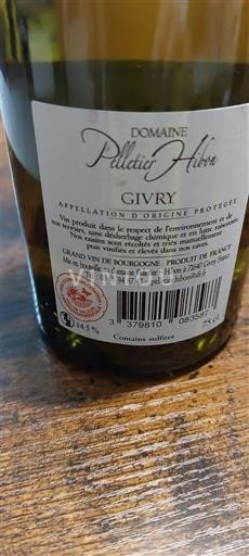 Burgundi Givry Domaine Pelletier-Hibon 2023