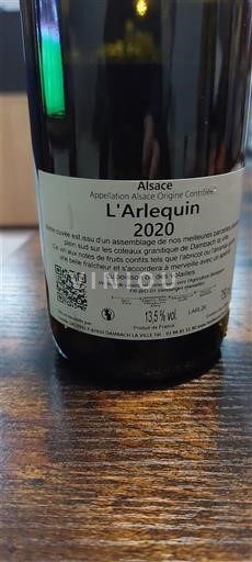 Alsace Domaine Bahr L'Arlequin 2020