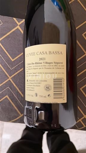 Rhônen laakso Määrittelemätön Domaine Cabasse Cuvee Casa Bassa 2021