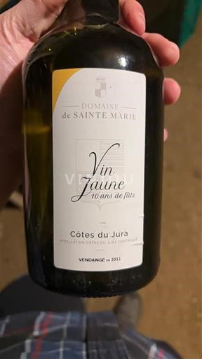 Jura Côtes-du-Jura Domaine Sainte Marie Vin Jaune 10 ans de fûts 2011