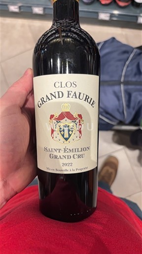 Bordeaux Saint-Émilion Grand Cru Grand Cru Clos Grand Faurie 2022