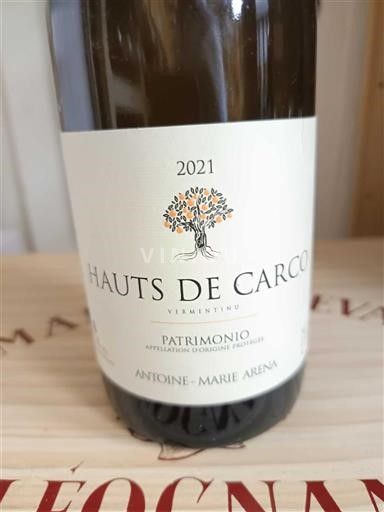 Corsica Patrimonio Domaine Antoine-Marie Arena Hauts de Carco 2021