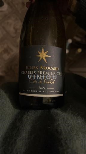 Burgundsko Chablis Premier Cru Julien Brocard Côte de Léchet 2021