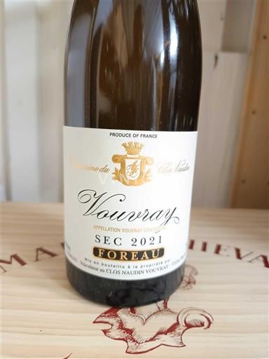 Loire Valley Vouvray Domaine Clos Naudin Foreau 2021
