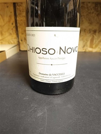 Corsica Ajaccio Domaine Vaccelli Chioso Novo 2021