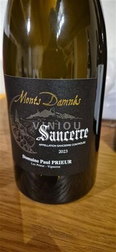 Valle della Loira Sancerre Domaine Paul Prieur Monts Damnés 2023