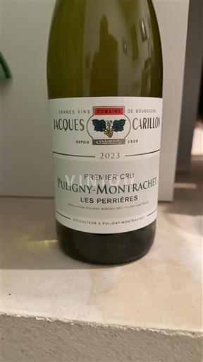 Bourgogne Puligny-montrachet Premier Cru Domaine Jacques Carillon Les Perrières 2023