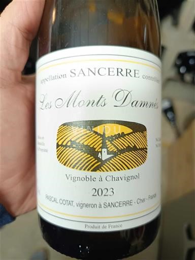 Loiren laakso Sancerre Pascal Cotat Les Monts Damnés 2023