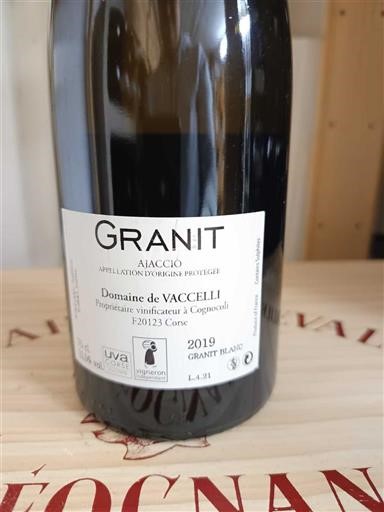 Korsika Ajaccio Domaine Vaccelli Granit 2019
