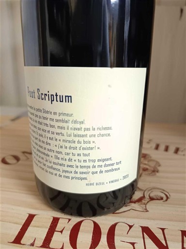 Rosellón Côtes del Roussillon Villages Domaine Hervé Bizeul Post Scriptum 2023