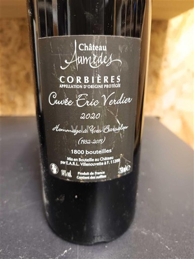 Languedoc Corbières Château Armédès Éric Verdier 2020