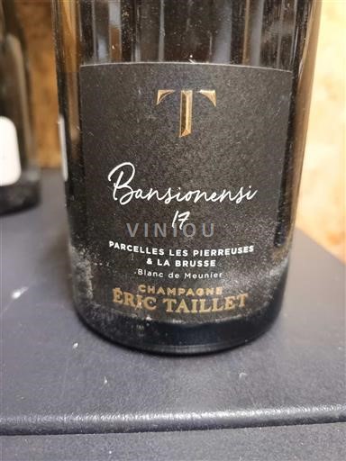 Champagne Eric Taillet Bansionensi 2017