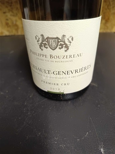 Burgundi Määrittelemätön Premier Cru Philippe Bouzereau Genévrieres 2018