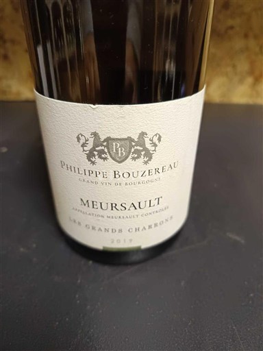 Burgundi Meursault Philippe Bouzereau Les Grands Charrons 2016