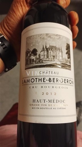 Burdeos Haut-Médoc Château Lamothe-Bergeron 2012