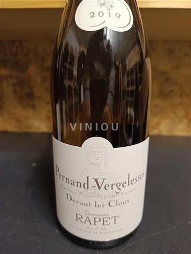 Burgundi Pernand-vergelesses Domaine Rapet Devant les Cloux 2019