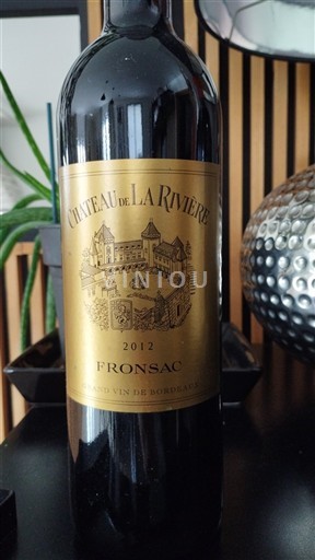 Bordeaux Fronsac Château de La Rivière 2012