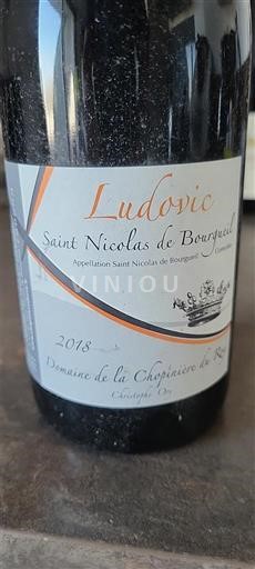 Vallée de la Loire Saint-Nicolas-De-Bourgueil Domaine La Chopinière du Roy Ludovic 2018