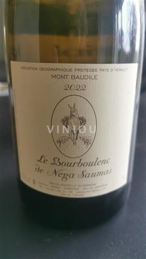 Languedoc Ospecificerad Mont Baudile Le Bourboulenc de Nega Saumas 2022