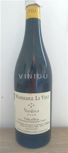 Pouilles Masseria Li Veli Verdeca 2016