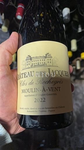 Beaujolais Moulin-à-vent Château S Jacques Clos de Rochegrès 2022