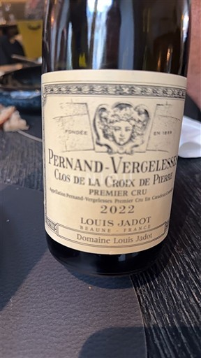 Bourgogne Pernand-vergelesses Premier Cru Domaine Louis Jadot Clos de la Croix de Pierre 2022