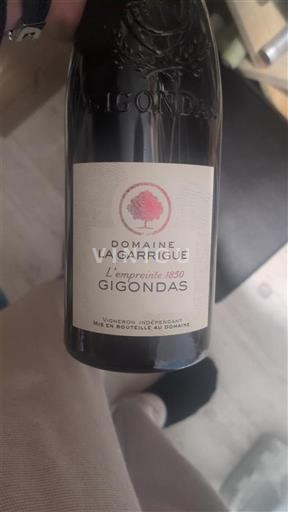 Rhônedalen Gigondas Domaine La Garrigue L'empreinte 1850 Icke årgångsbetecknad