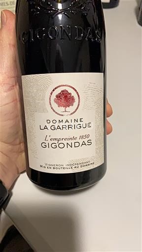 Valea Ronului Gigondas Domaine La Garrigue L'empreinte 1850 Nemilésimat