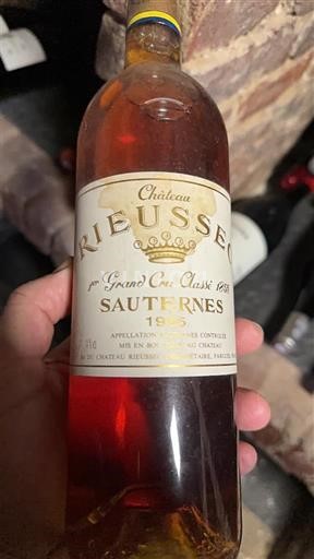 Bordeaux Sauternes Premier Cru Château Rieussec 1983