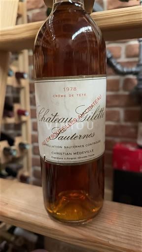 Bordeaux Sauternes Château Gilette Crème de Tête 1978